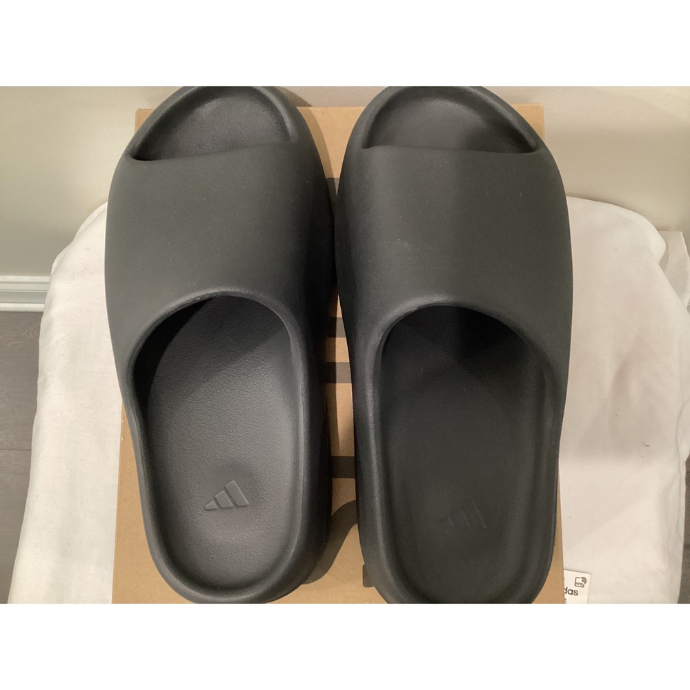 Adidas Yeezy Slide Onyx Black HQ6448 Mens Size 8 Comfort Sandals Shoes